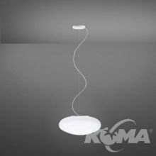 LUMI lampa wisząca 1x150W max E27 białe szkło dwuwarstwowe